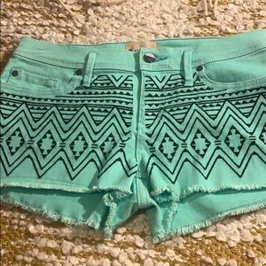 Roxy mint Jean shorts size7 women